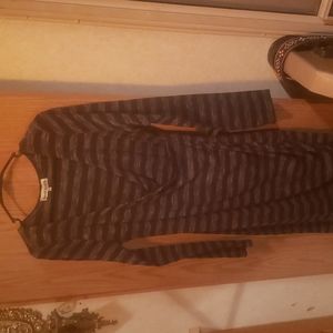 Black and grey striped dress